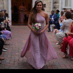 Dusty pink long dress